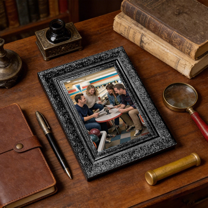 Cadre photo mural noir 1PC pour photos et cadeaux d'anniversaire 5 "x 7", Black, 1, 5" W x 7" H