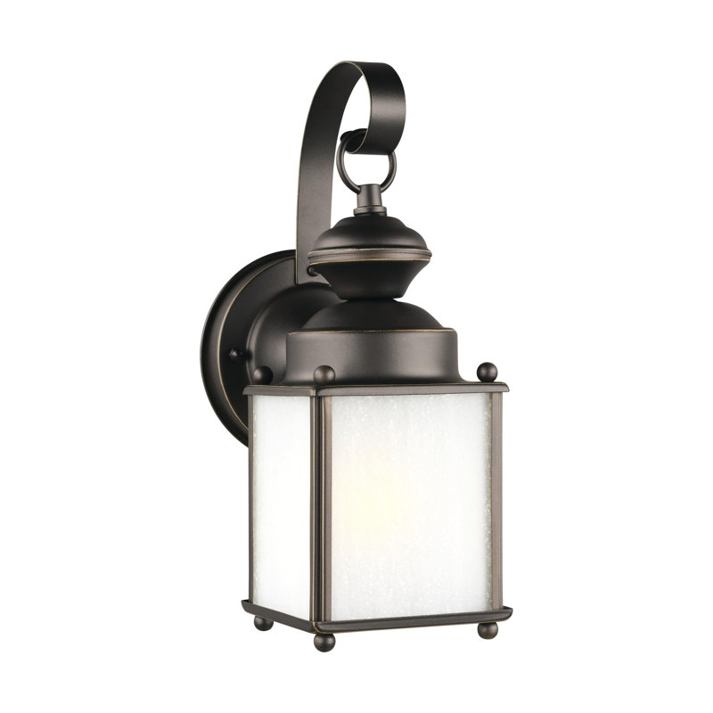 Lanterne murale d'extérieur à une lumière Jamestowne de Génération Éclairage , Oui, H 11,25 po x l 4 po x P 5,75 po