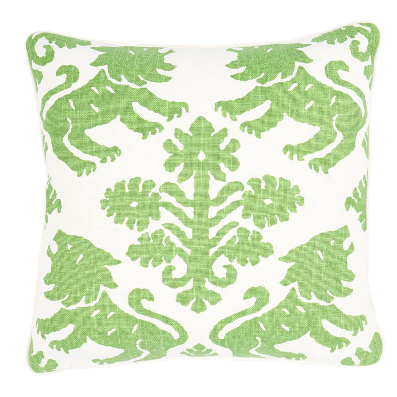 Regalia Pillow, 18" x 18", Green