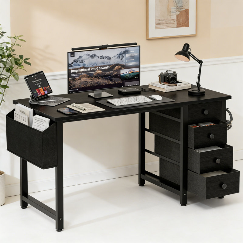 Metal Base Computer Desk