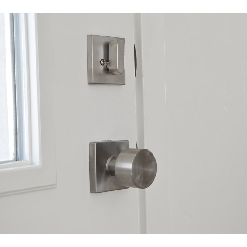 Ensemble de boutons de passage Bergen, Nickel satiné