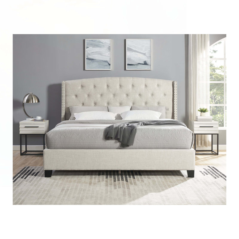 Odeen 3-Piece Bedroom Set, Queen, Beige/White