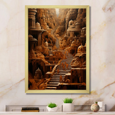 «Hinduism Yatras Sandalwood Steps I», reproduction d'art sur toile