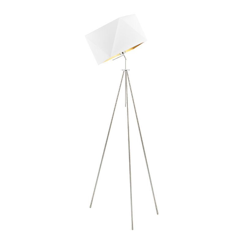 Fite 142cm Tripod Floor Lamp, White, Grey