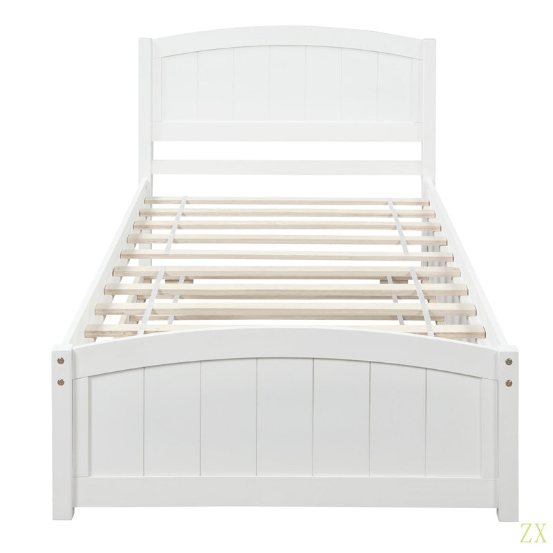 Lit plateforme simple avec lit gigogne