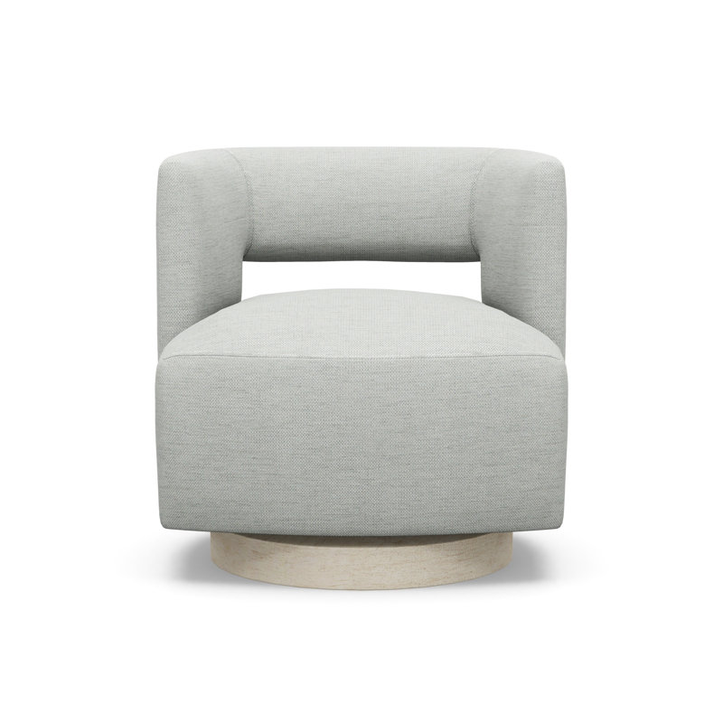 Crystle Swivel Barrel Chair, Sandstone, 8938-45