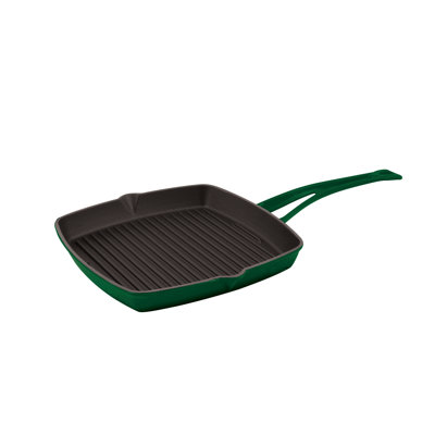 10.25'' Enameled Cast Iron Grill Pan / Griddle Set