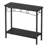 2 Tier Entryway Table, 31.5" Console Tables With Storage, Retro Sofa Table With Metal, Industrial Behind Couch Table-1008443441