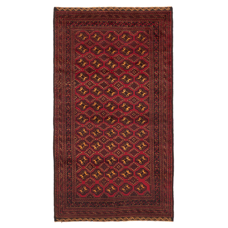 Teimani Red Rug 3'8" x 6'8"