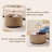 29" Round Storage Ottoman With Tray, Upholstered Coffee Table For Living Room Bedroom-721292516