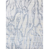 Abstract Area Rug in Blue/White