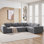 Boneless L-shaped Sectional Couch For Living Room Modular Sectional Sofa Couches Sleeper