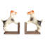 Cast Metal Jack Russell Terrier Bookends