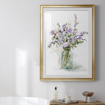 «Purple Passion I», reproduction encadrée de qualité supérieure - prête à être accrochée