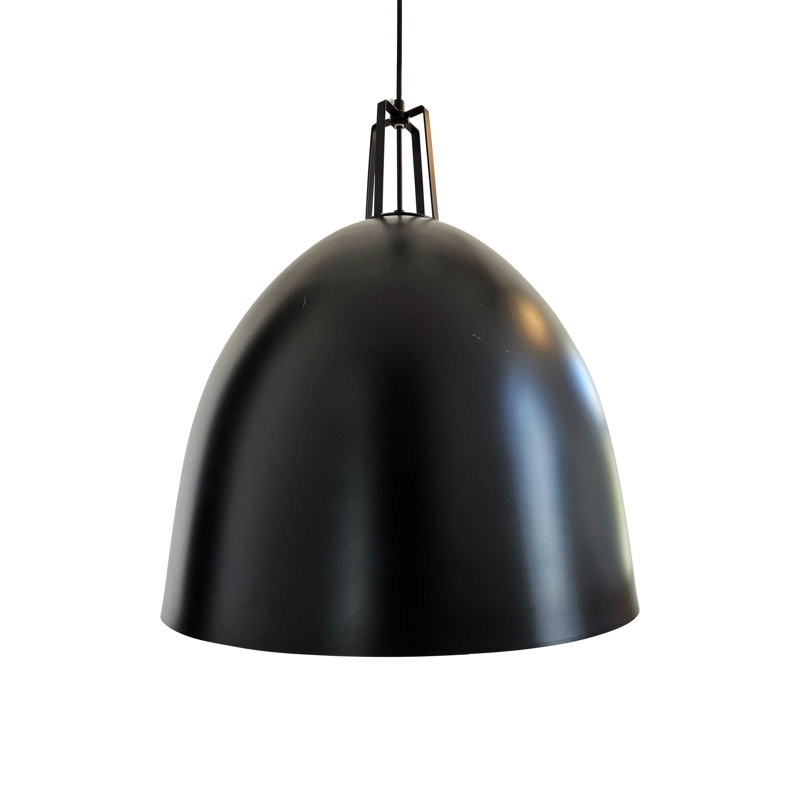 1 - Light Dome Pendant, Black, Black