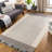 Tina Striped Wool Tan/Charcoal/Gray Area Rug-539275049