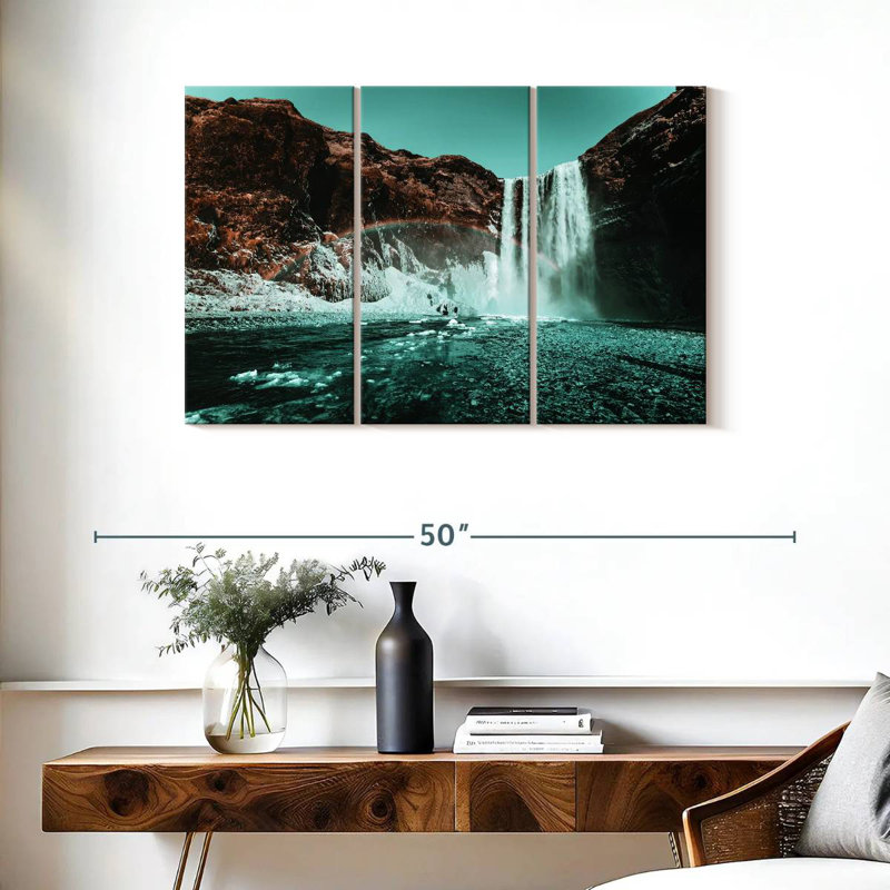 Sebbie Waterfall Rainbow Retro Pop, 24" H x 38" W