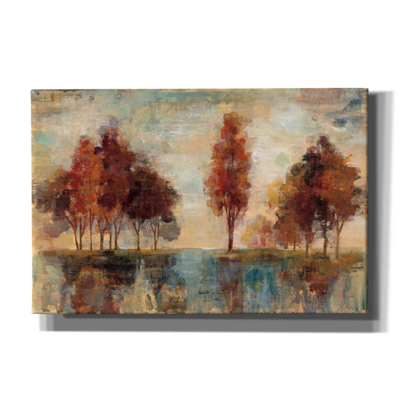 Champ et forêt par Silvia Vassileva, H 12 po x l 18 po x P 0,75 po