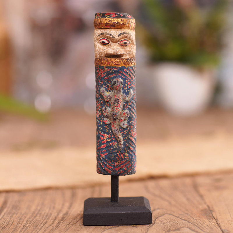 Enseigne statuette en bois