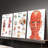 3PCS Wall Arts Posters Framed, Human Anatomy Educational Canvas Prints Set of 3 - Lymphatic System Brain and Facial Muscles Medical Posters for Office Clinic Decor with Detailed Anatomical Illustrations and Labels-540387059