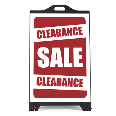 Sidewalk Clearance Sale Sign