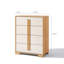 Commode haute 4 tiroirs 40,9 po Natural and White
