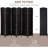 Black Weave Room Divider 6' Tall. Efficiently Partition Spaces. 6 Elegant Woven Panels. Adjustable Hinges For Customized Looks. Portable And Transportable Tall Privacy Screen - Black. Decorate
