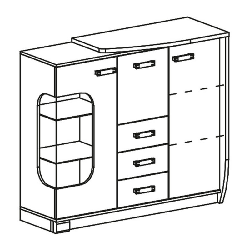 Sherley Display Cabinet, Right