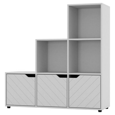 Berrak 90.5cm H x 89cm W Step Bookcase