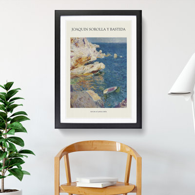 Sea Cliffs by Joaquin Sorolla Y Bastida - Picture Frame Graphic Art