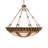 62" Wide Fleur-De-Lis Inverted Pendant