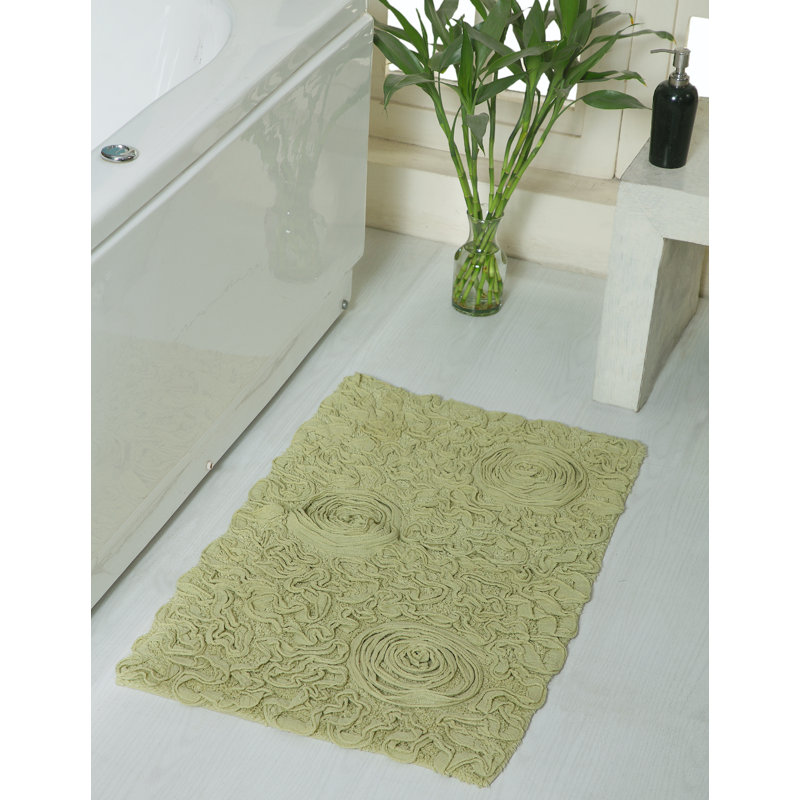 Skak Cotton Bath Rug, Purple, 24" W x 40" L