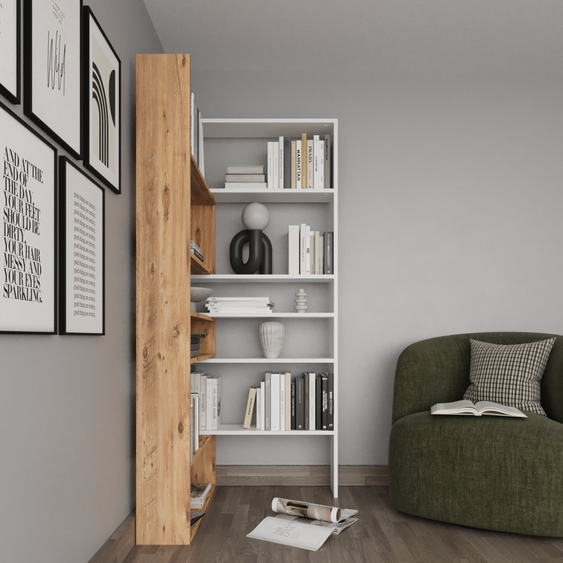 180 cm H x 20 cm W Corner Bookcase