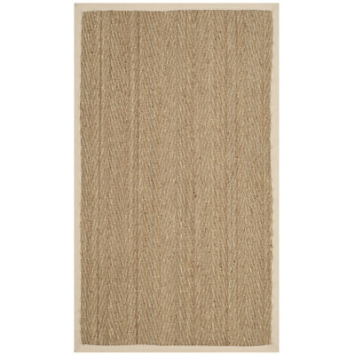 Tapis de couleur unie en fibres naturelles Deschamps