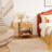 Single-drawer Nightstand with Grooved Finish and Open Storage-43397998