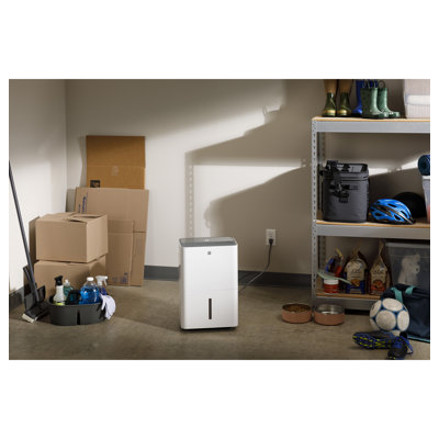 GE® ENERGY STAR® 22 Pint Portable Dehumidifier with Smart Dry for Damp Spaces