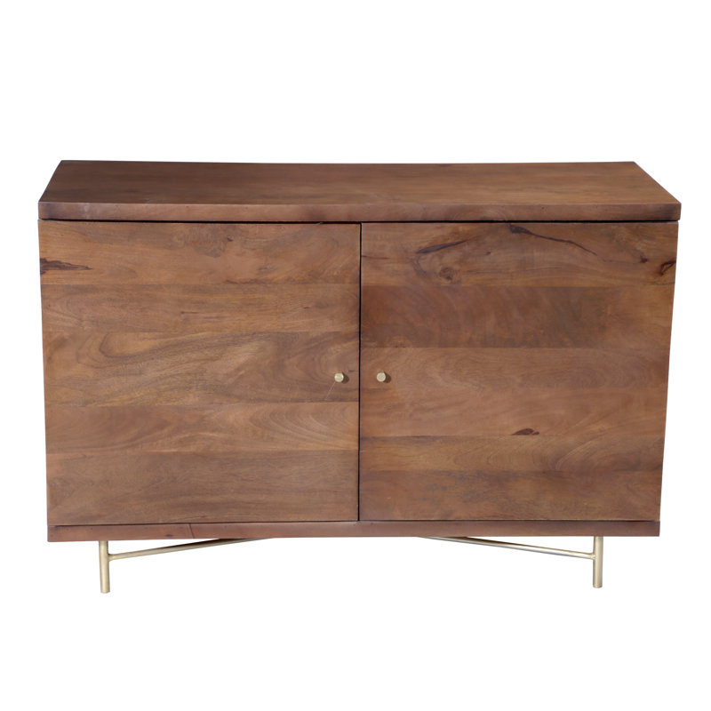 Miser 112cm Solid Wood Sideboard, Walnut