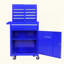 Coffre à outils roulant, boîte à outils à 5 tiroirs avec roues verrouillables, tiroirs coulissants, plateau amovible et tablette réglable, armoire de rangement pour atelier de garage-121096081