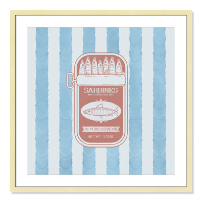 Salty Sardines - Square Version Print by Marcus Prime