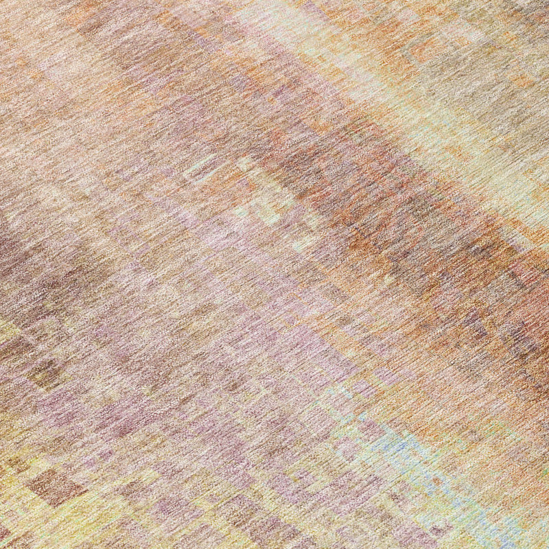 Machine Washable Indoor/Outdoor Kaczor ACN2241 Abstract Rug, Rectangle 5' x 7'6"