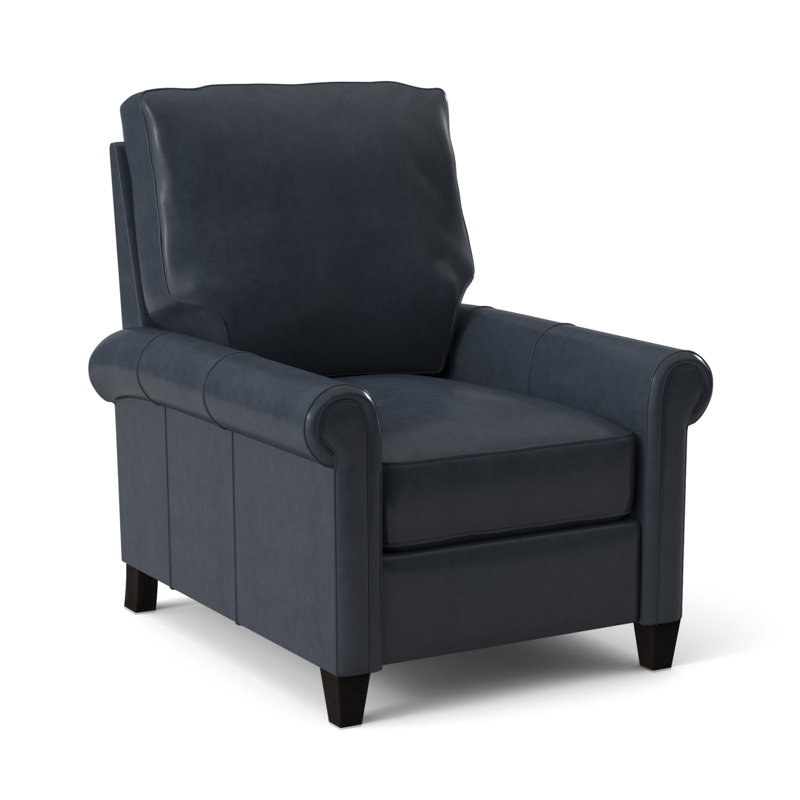 Haskins Recliner, Outsider Raven Genuine Leather, Manual, Plantation