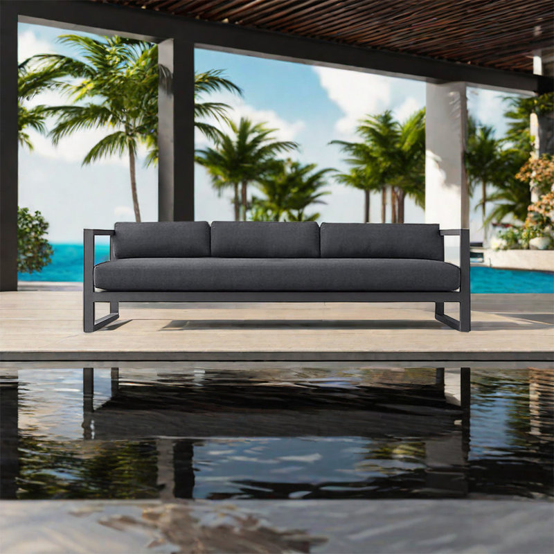Canapé d'extérieur en aluminium pour terrasse