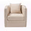 Fauteuil pivotant en polyester de 76,2 cm de large Gerdhilde-1239274386