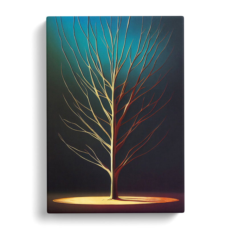 Classical Tree Art No.4 - Wrapped Canvas, 50cm H x 35cm W