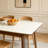 6 - Person White Rectangular Sintered Stone Stone Tabletop Dining Table Set