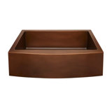 33" Kiana Curved Apron Copper Farmhouse Sink