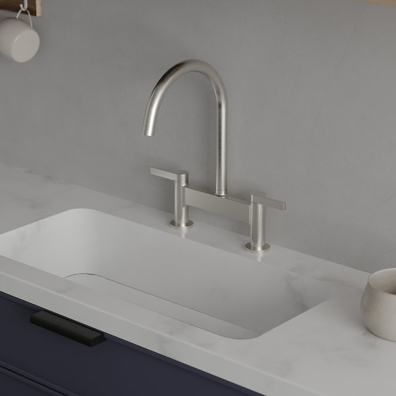 VIBRANTBATH Kitchen Faucet, Brushed Nickel