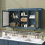 Armoire à miroir 55 pouces 2-en-1 à fixation murale avec tablettes réglables-1034902626
