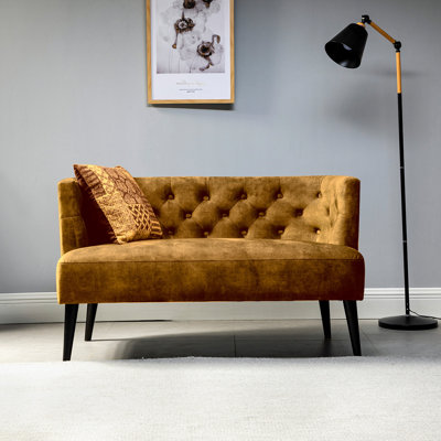 Fabric 48.97'' Reception Loveseat
