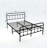 Ashburton Standard Modernism Metal Bed Frame with Headboard and Footboard, No Squeak, No Box Spring Needed, Easy Assemble-1042305173-1053617396